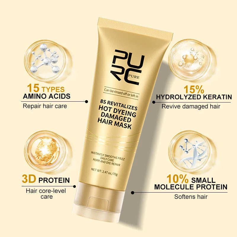masque pour cheveux frizé