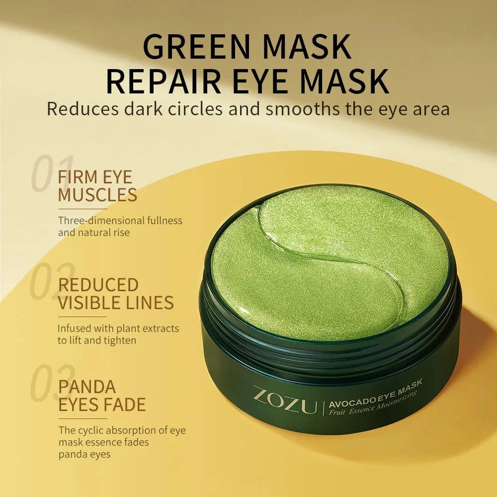 Masque yeux avocat & or