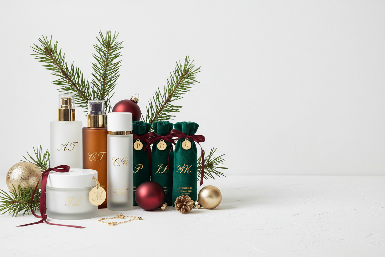Produits de soin personnalisés - Noël moderne